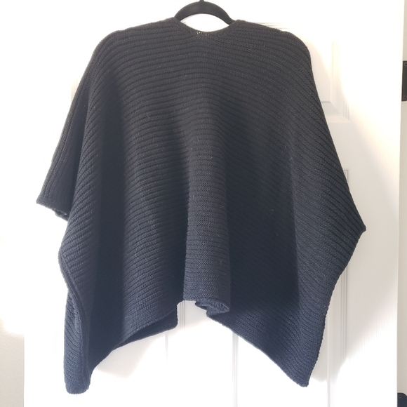 Cocogio Italian Italy Wool Alpaca 1 Size Fits All Sweater Black Nude Knit #26 - Picture 3 of 5